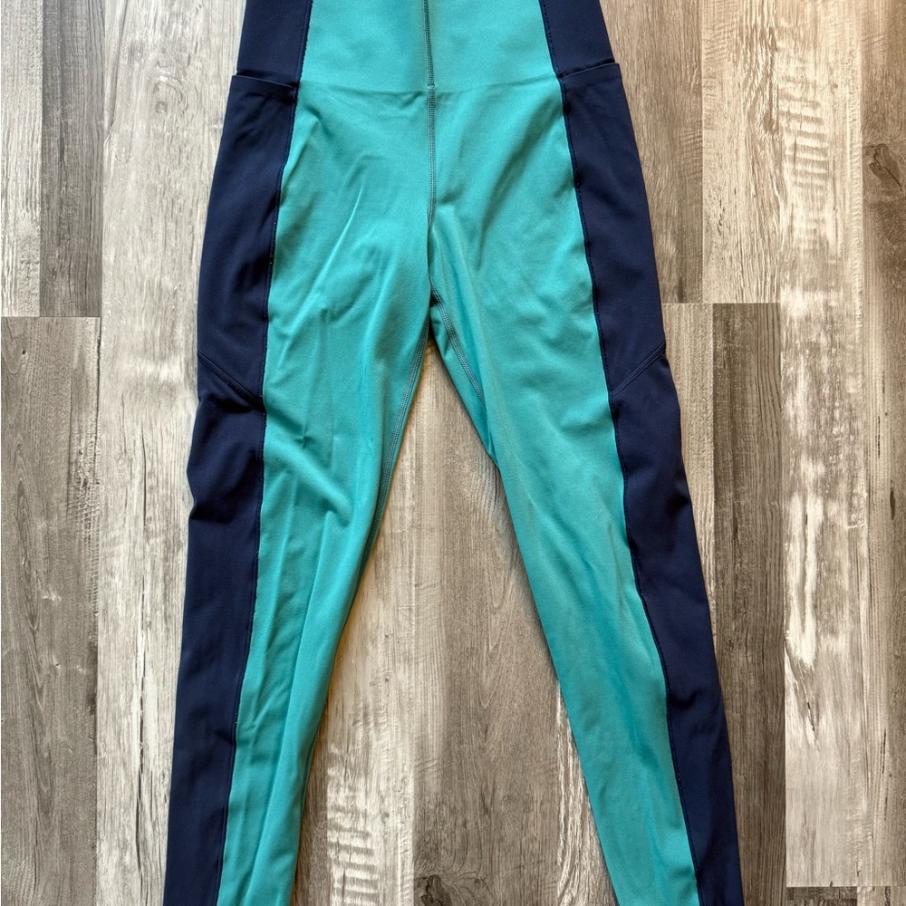 Sweaty Betty Women's Teal and Navy Leggings